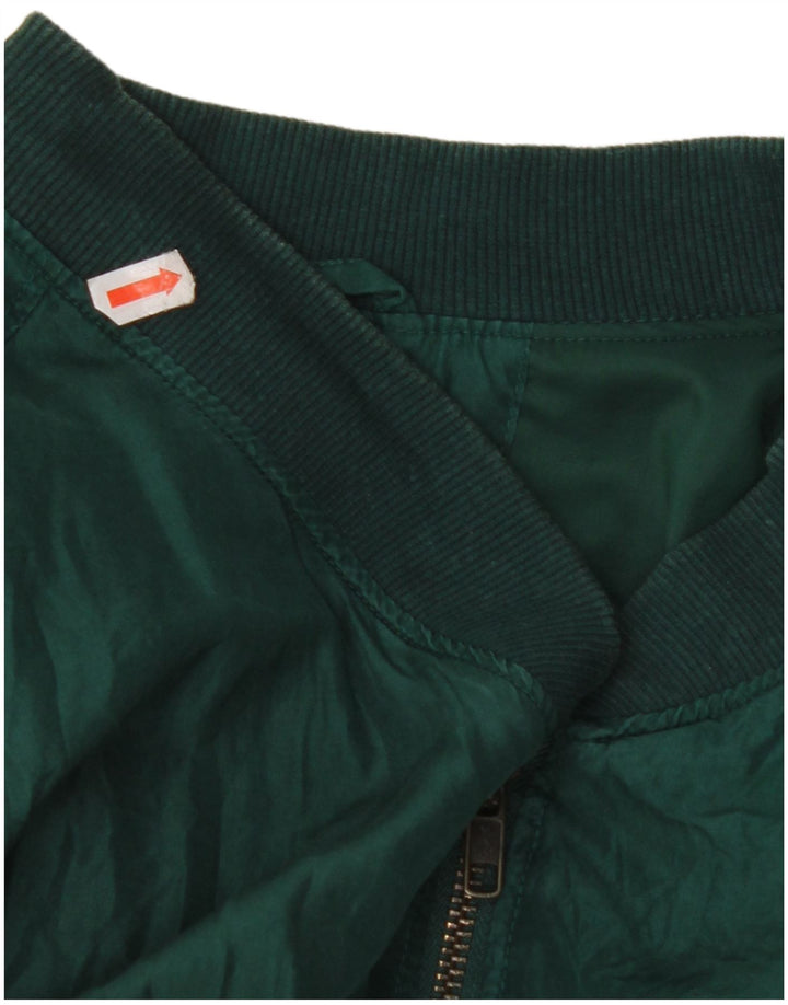 Giubbotto bomber da uomo VINTAGE UK 42 XL Seta verde