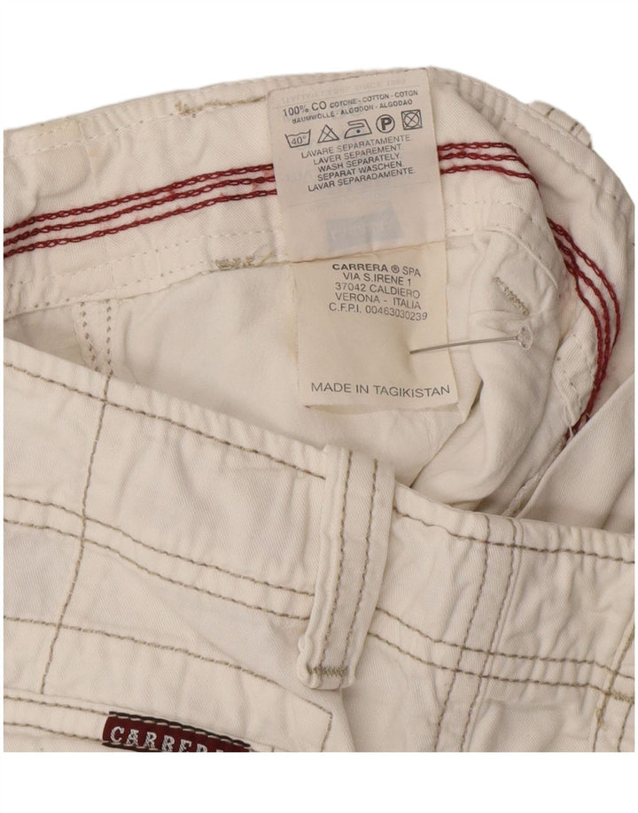 Pantaloncini cargo cargo da donna Carrera IT 52 XL W34 cotone bianco
