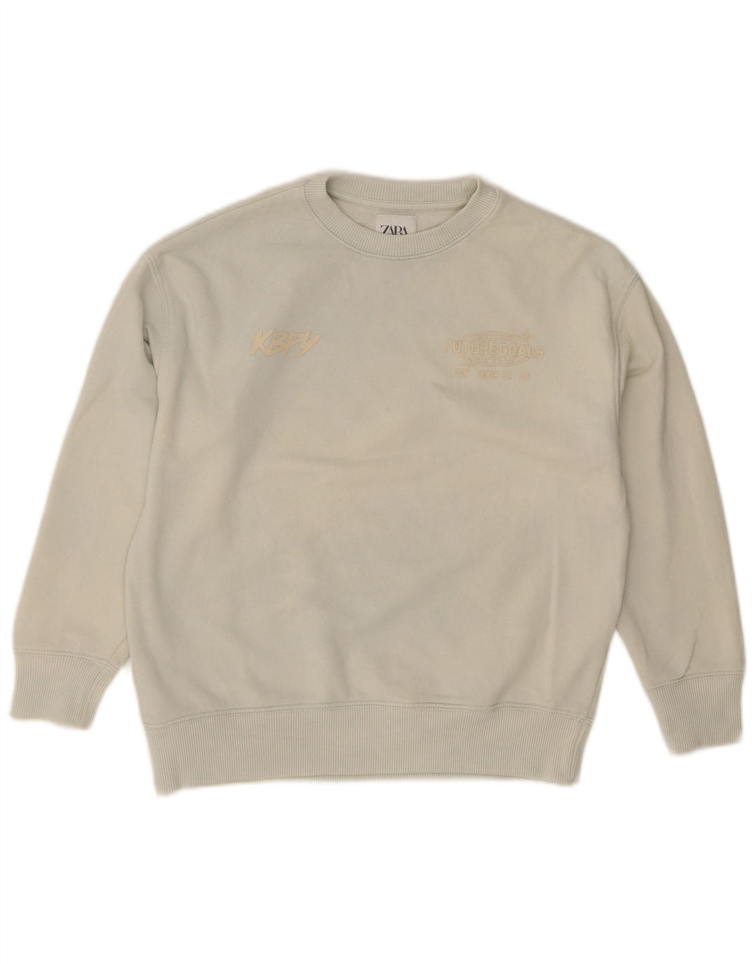 Felpa con grafica Zara per ragazzi, 9-10 anni, cotone verde