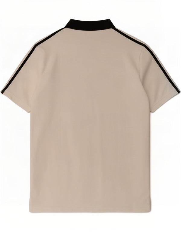 Polo da rugby da uomo Adidas in cotone color block bianco medio