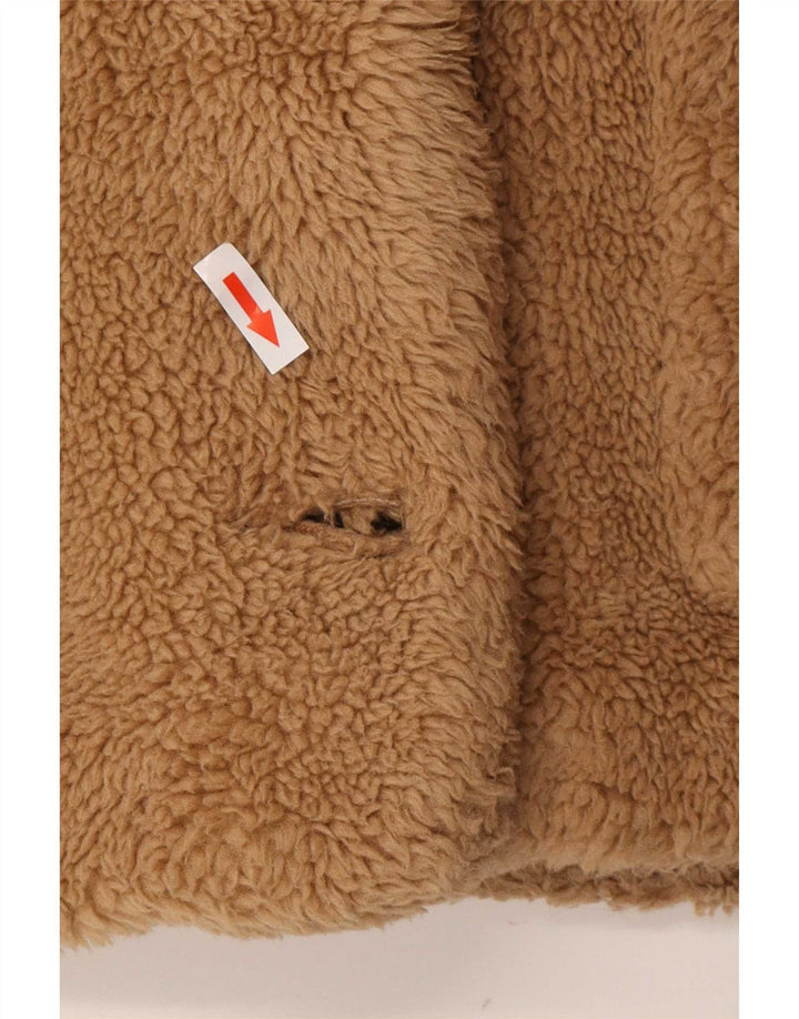 Giacca Sherpa oversize da donna Zara UK 6 XS poliestere marrone