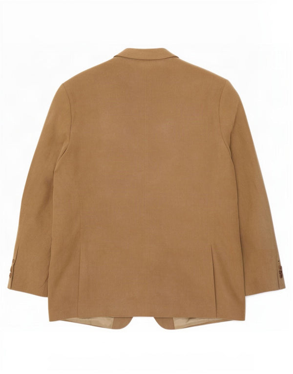 Giacca blazer a 3 bottoni da uomo Marks & Spencer UK 44 XL Poliestere beige