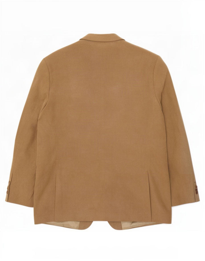 Giacca blazer a 3 bottoni da uomo Marks & Spencer UK 44 XL Poliestere beige
