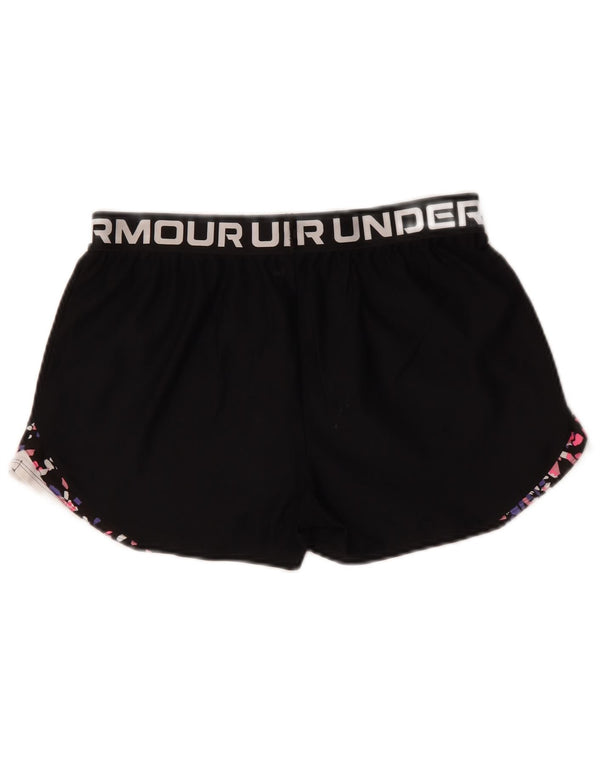 Pantaloncini sportivi Under Armour per ragazze Heat Gear Graphic 13-14 anni XL neri