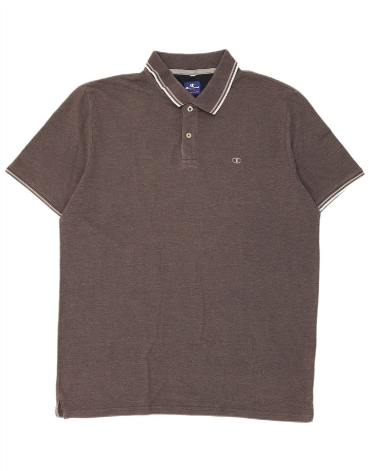 Polo da uomo Champion XL in cotone grigio