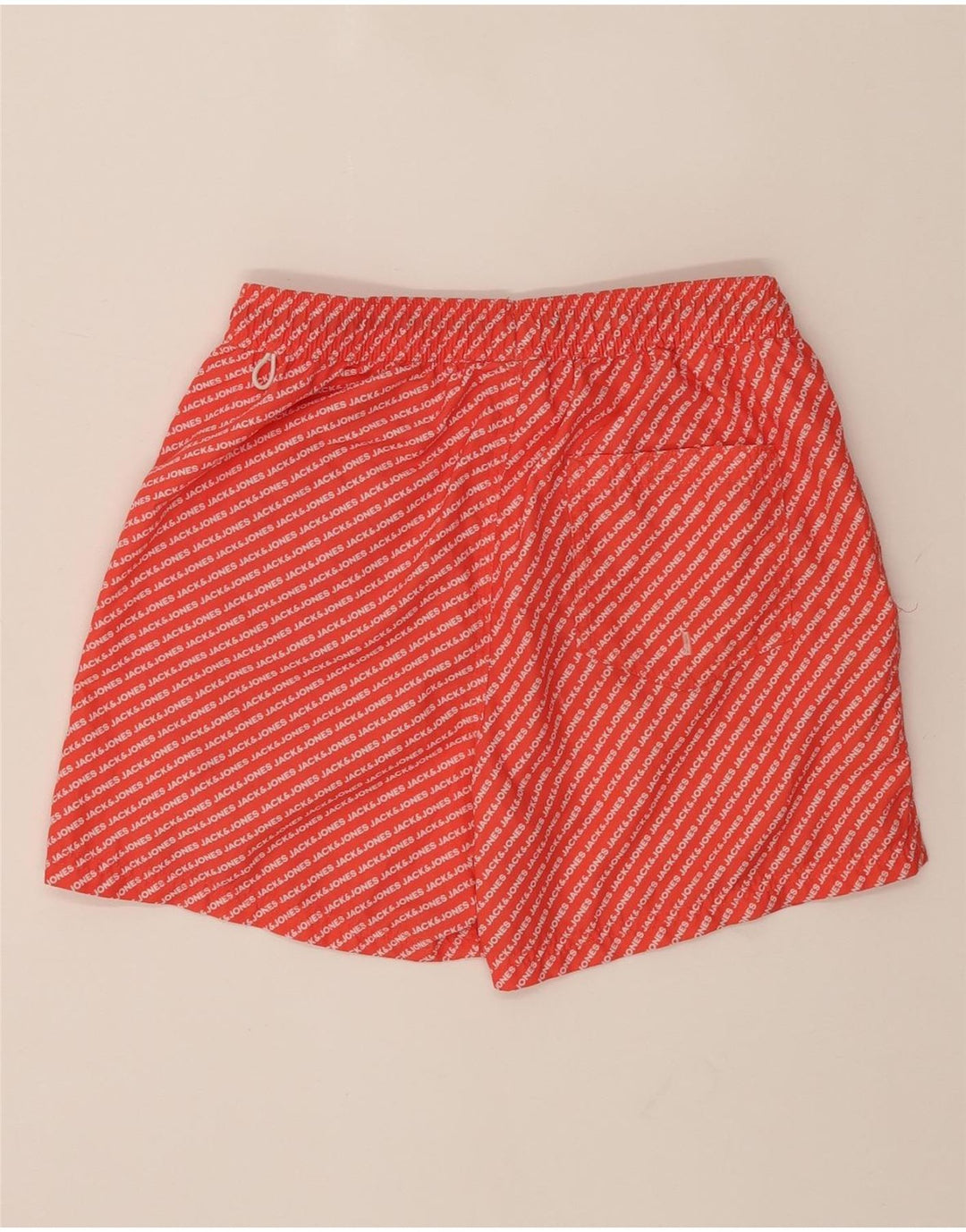 JACK & JONES Mens Graphic Swimwear S Red Polyester Vintage Jack & Jones and Second-Hand Jack & Jones from Messina Hembry 