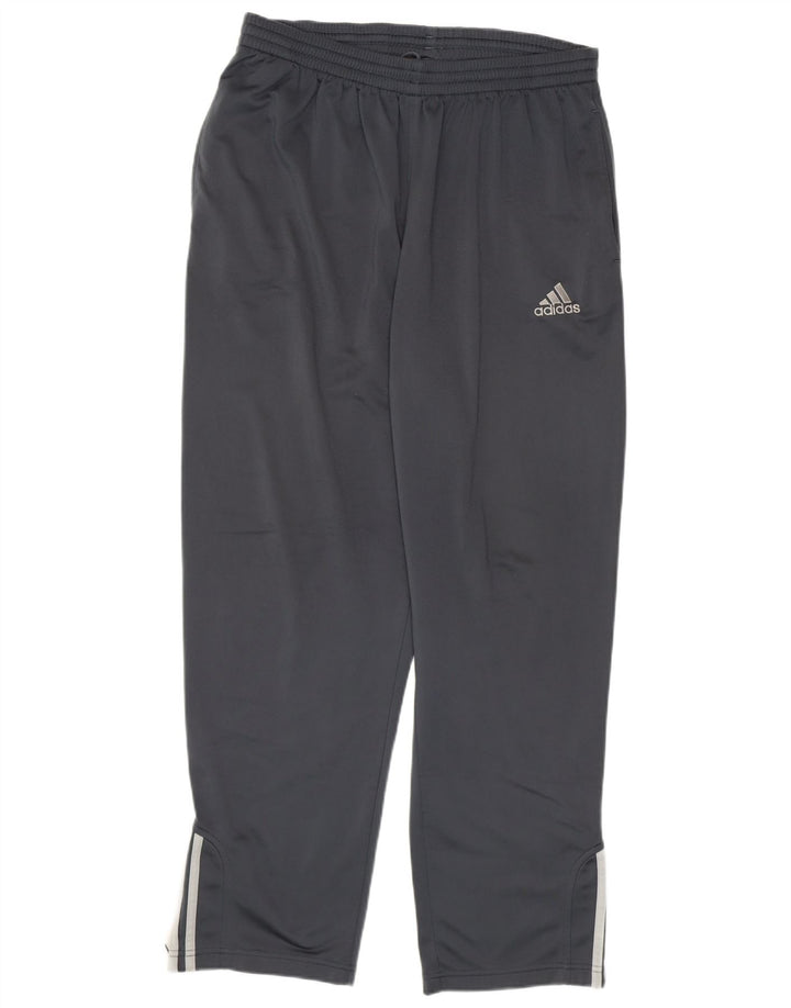 Pantaloni da tuta da uomo ADIDAS UK 42/44 Large in poliestere blu navy