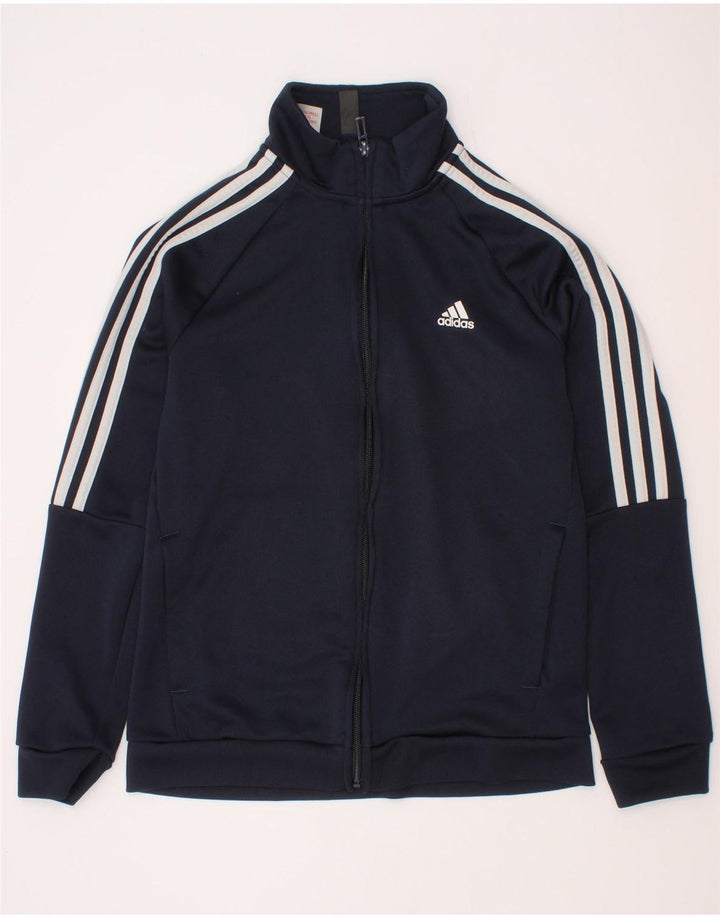 Giacca da tuta Adidas Aeroready da ragazzo 11-12 anni in poliestere blu navy