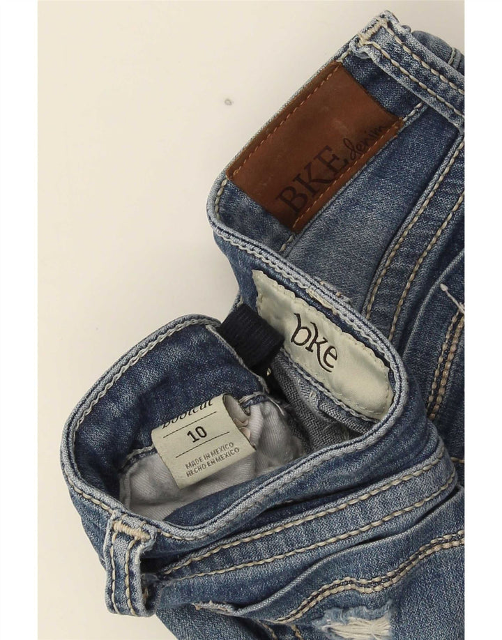 Jeans svasati effetto vissuto BKE per ragazze 9-10 anni W24 L25 Blu