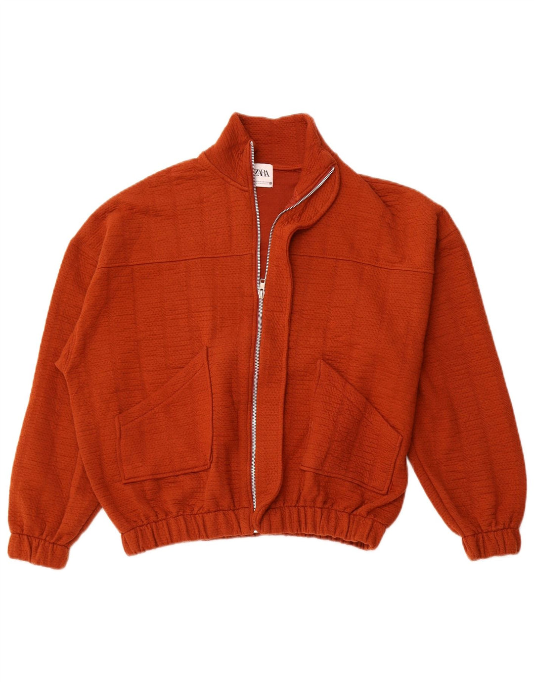 Giubbotto bomber oversize da donna ZARA UK 6 XS poliestere marrone
