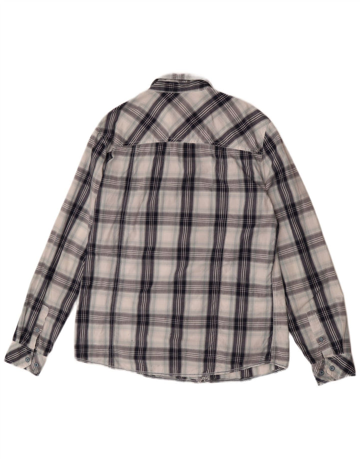 Camicia da uomo Mustang Large in cotone a quadri multicolore