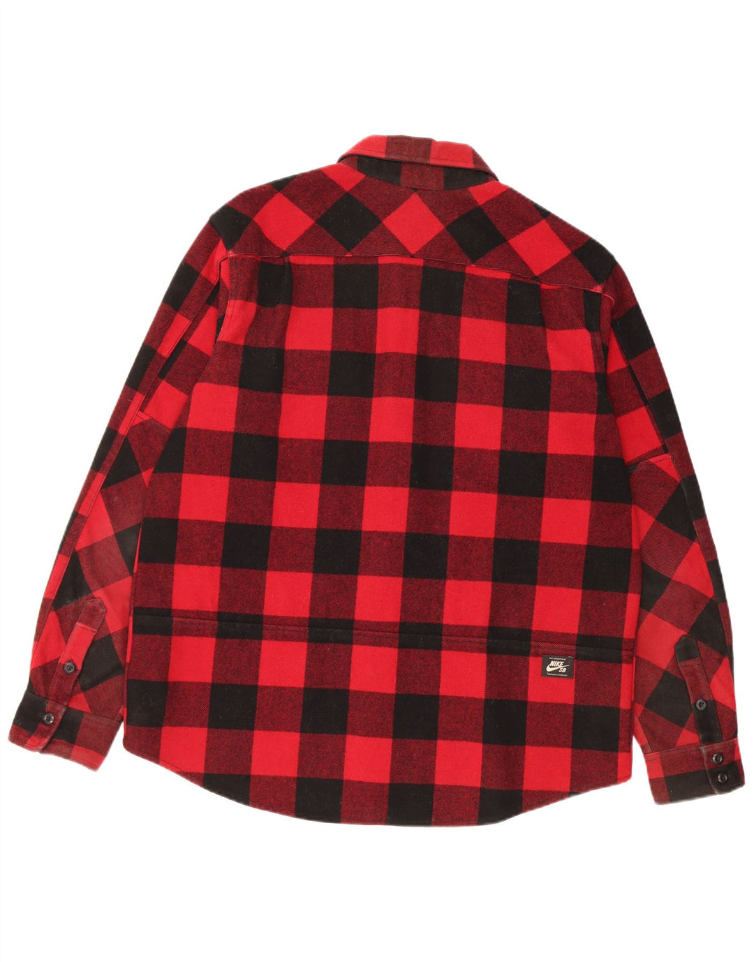 Camicia da uomo in flanella Nike Lumberjack XL rossa in lana a quadretti