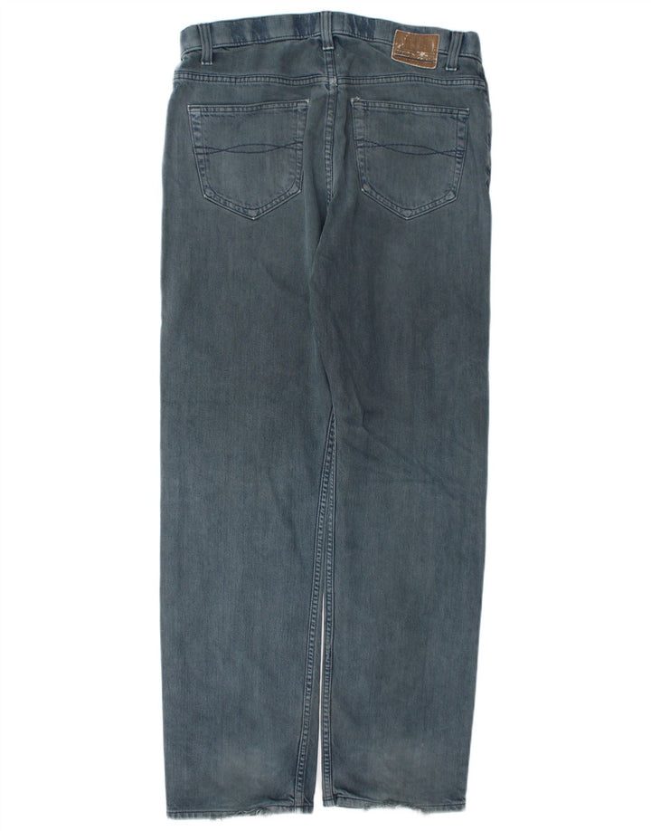Jeans dritti da uomo Marks & Spencer Blue Harbour W34 L33 cotone blu