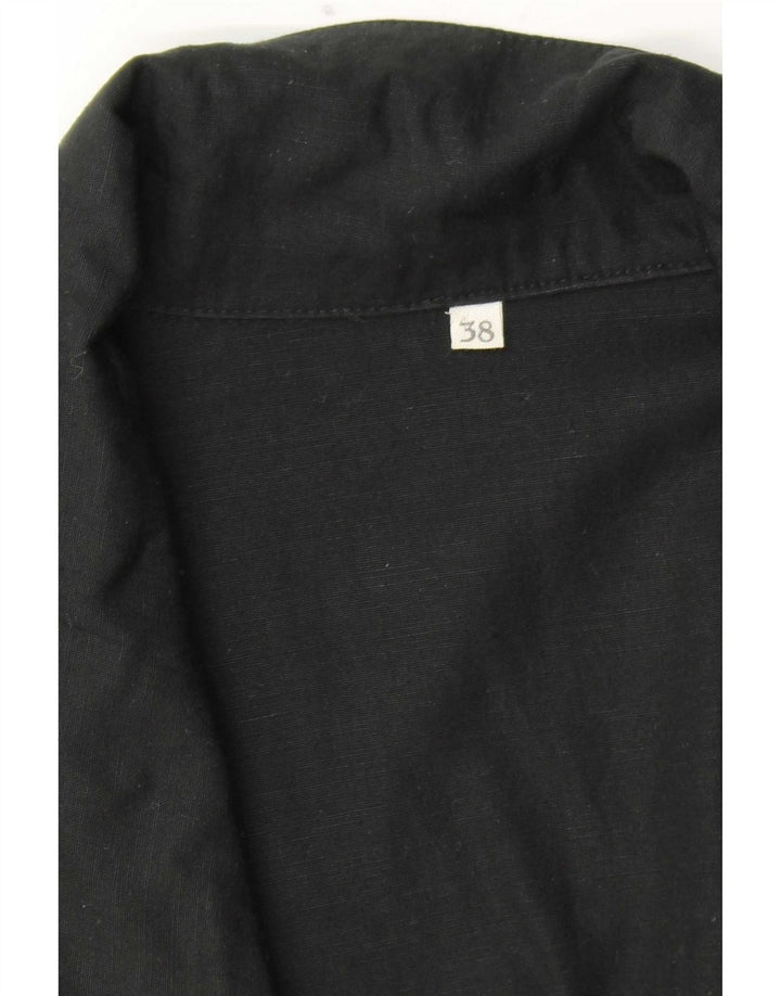 Giacca blazer doppiopetto vintage da donna con maniche a 3/4 EU 38 media nera