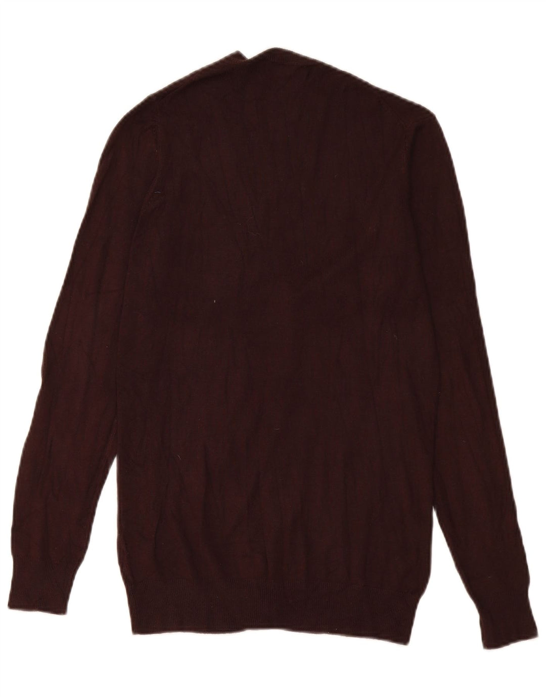 Maglione cardigan da donna Zara UK 12 Viscosa marrone medio