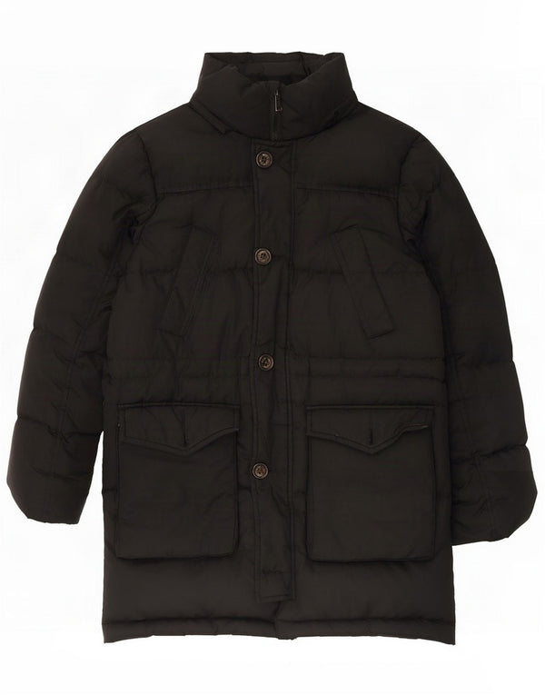 Polo Ralph Lauren Boys Padded Coat 8-9 Years Medium Black Polyester
