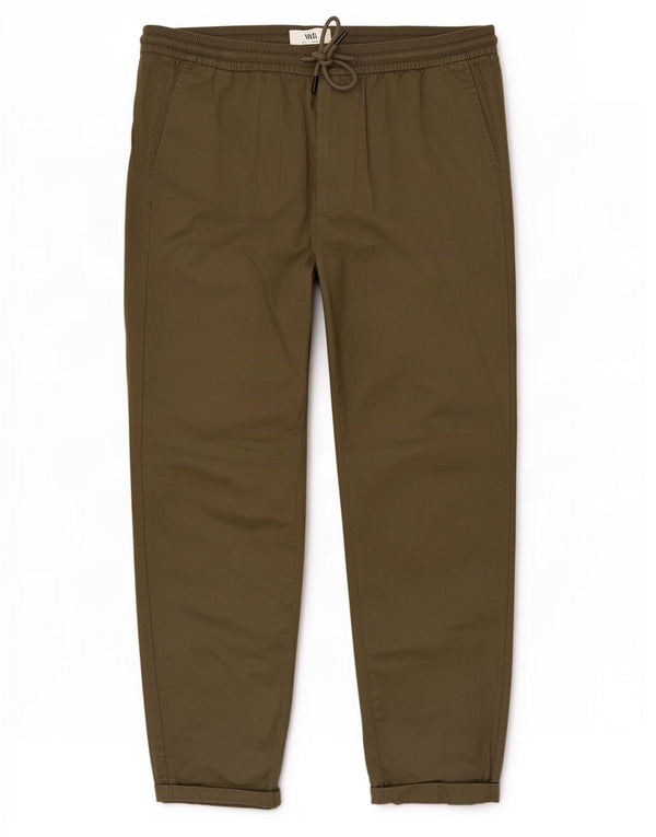 Pantaloni affusolati da uomo Marks & Spencer grandi W38 L30 cotone kaki