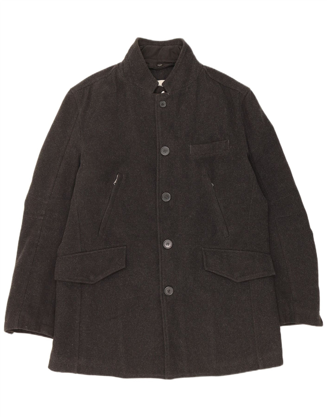 Cappotto da uomo Gian Marco Venturi UK 40 Large in lana grigia