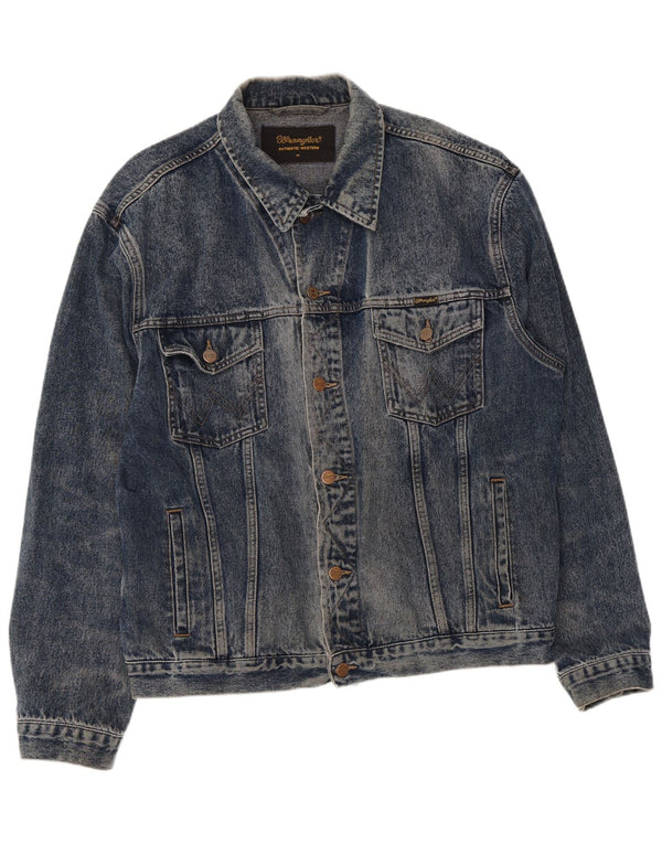 Giacca di jeans da uomo Wrangler UK 42 XL cotone blu