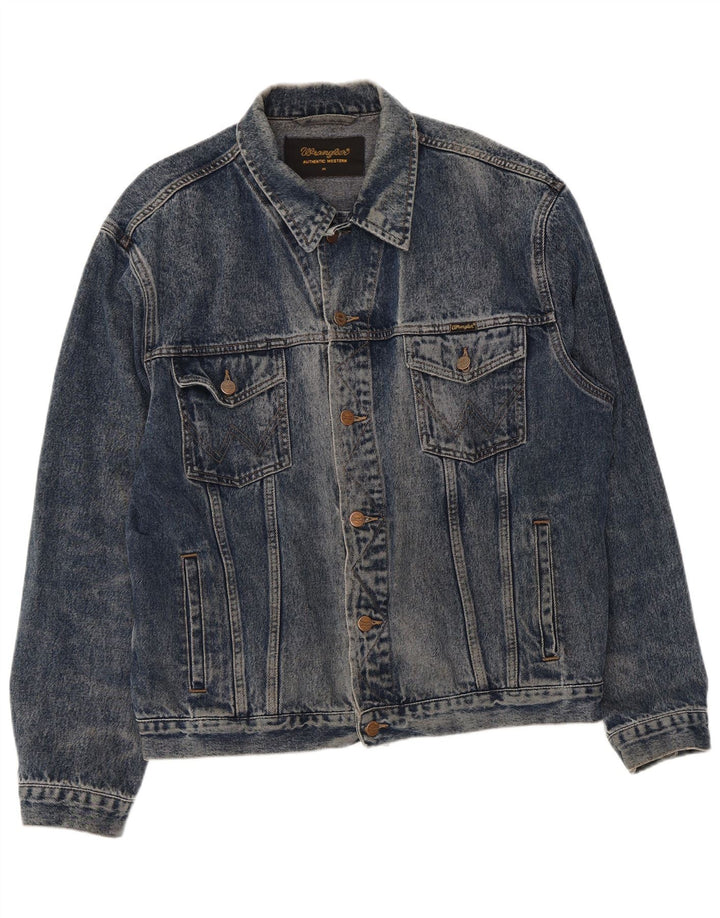 Giacca di jeans da uomo Wrangler UK 42 XL cotone blu