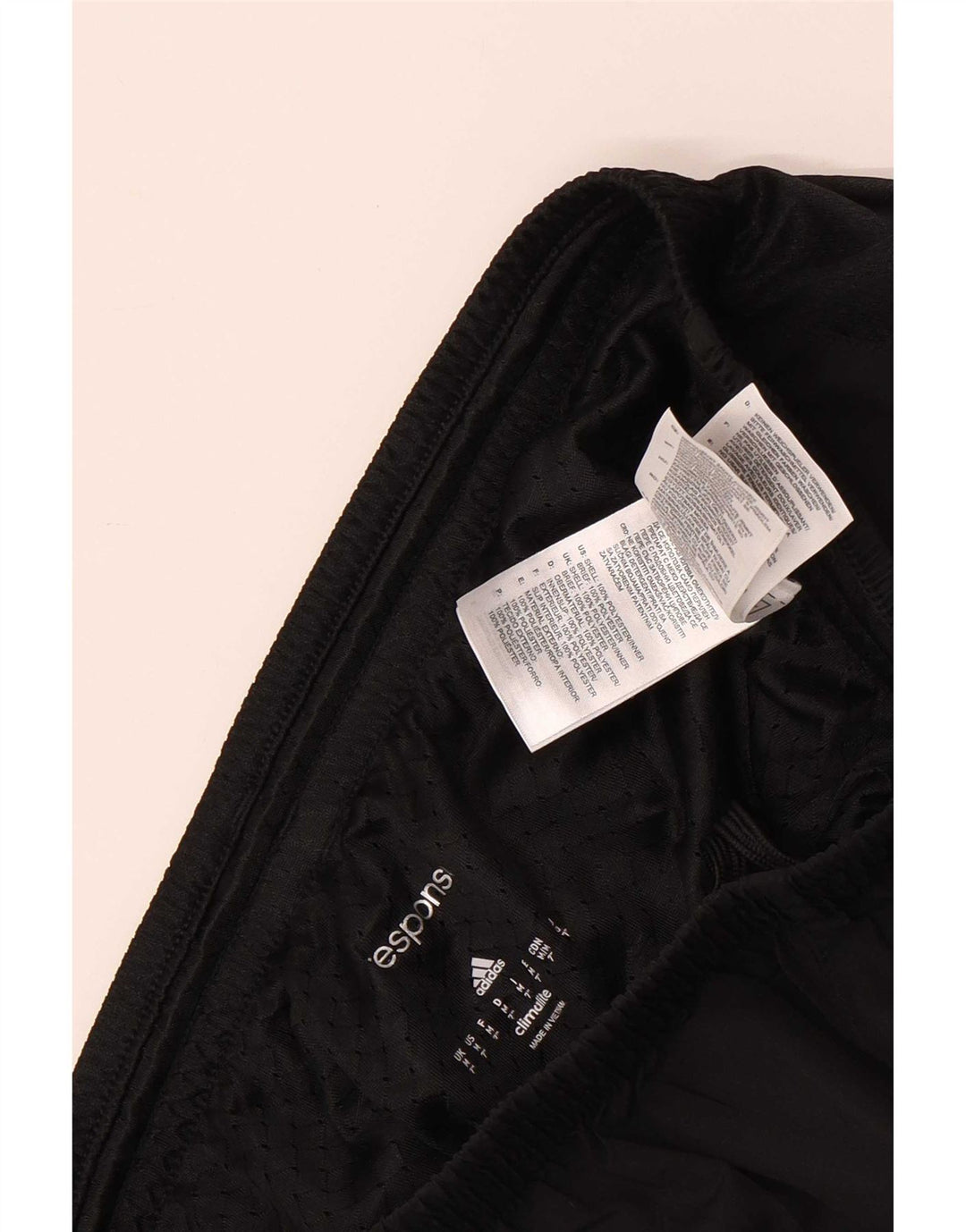Pantaloncini sportivi Adidas Climalite da donna UK 12 medio poliestere nero
