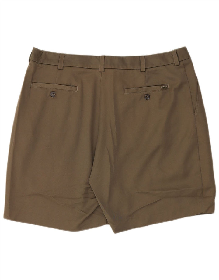 Pantaloncini chino da uomo Izod W38 XL poliestere kaki