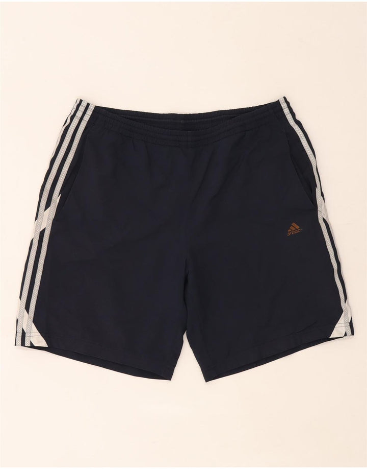 Pantaloncini sportivi da uomo Adidas Large blu navy in poliestere