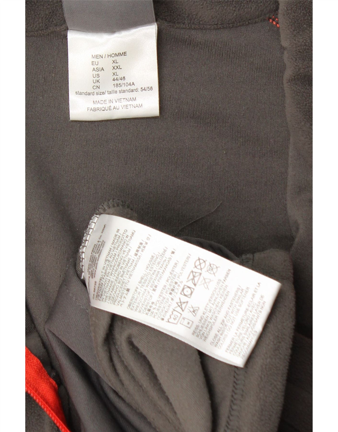 Giacca in pile da uomo Jack Wolfskin UK 44/46 XL Poliestere grigio