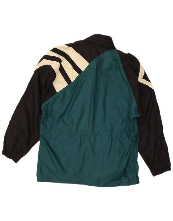 Giacca da tuta da uomo dalla vestibilità ampia Adidas UK 36/38 Small Green Colourblock