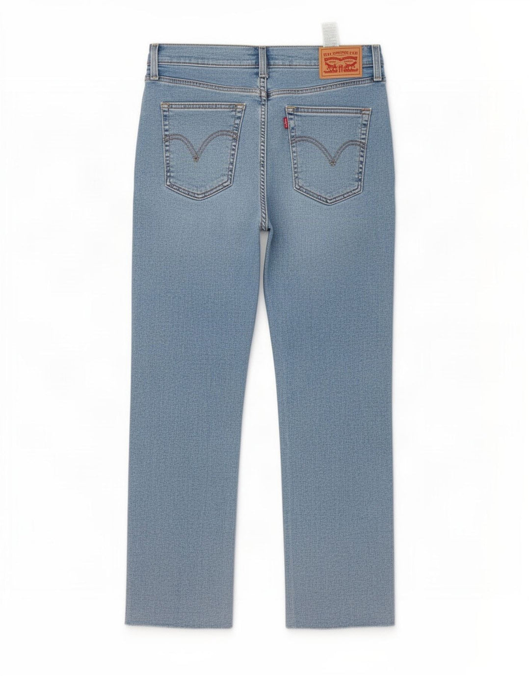 Jeans dritti effetto invecchiato da donna Levi's W30 L27 cotone blu