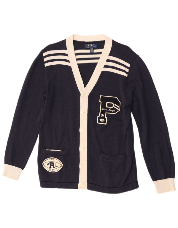 Maglione cardigan da ragazzo Polo Ralph Lauren 15-16 anni XL Blu navy