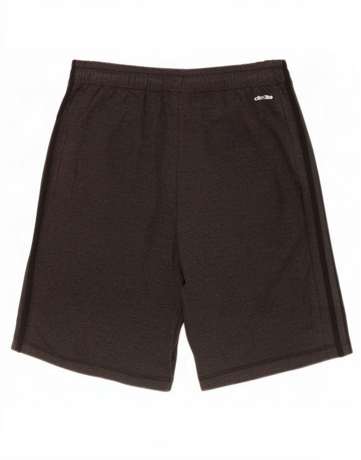 Pantaloncini sportivi Adidas Climalite da uomo piccoli in poliestere grigio