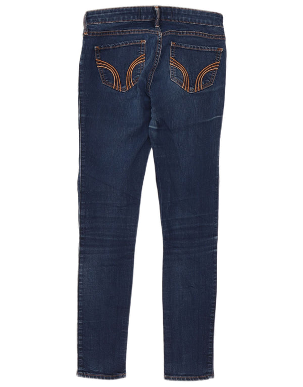 Jeans skinny Hollister da donna US 1 XS W25 L27 cotone blu navy