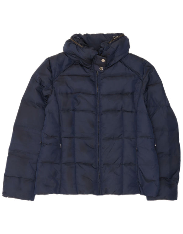 Giacca imbottita da donna Zara UK 18 XL nylon blu navy