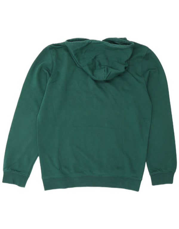 Maglione con cappuccio grafico da uomo Champion in cotone verde medio
