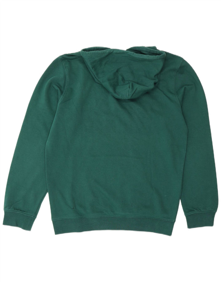 Maglione con cappuccio grafico da uomo Champion in cotone verde medio