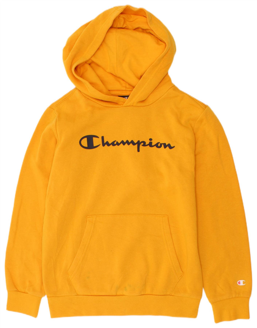 Maglione con cappuccio grafico da ragazzo Champion 9-10 anni giallo medio