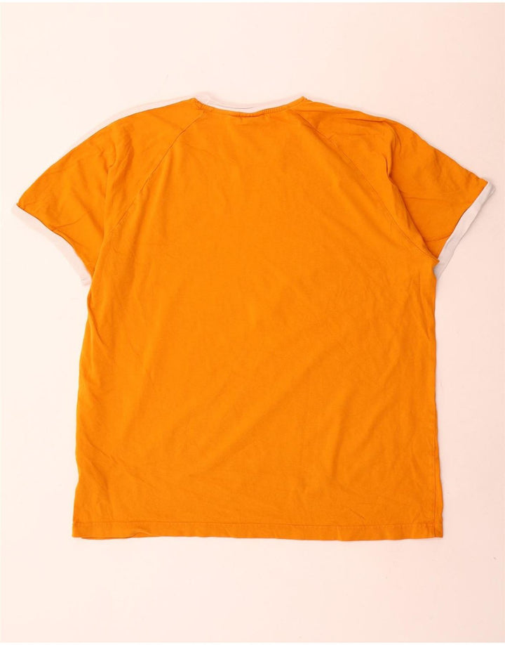 T-shirt da uomo Adidas Top 2XL in cotone arancione