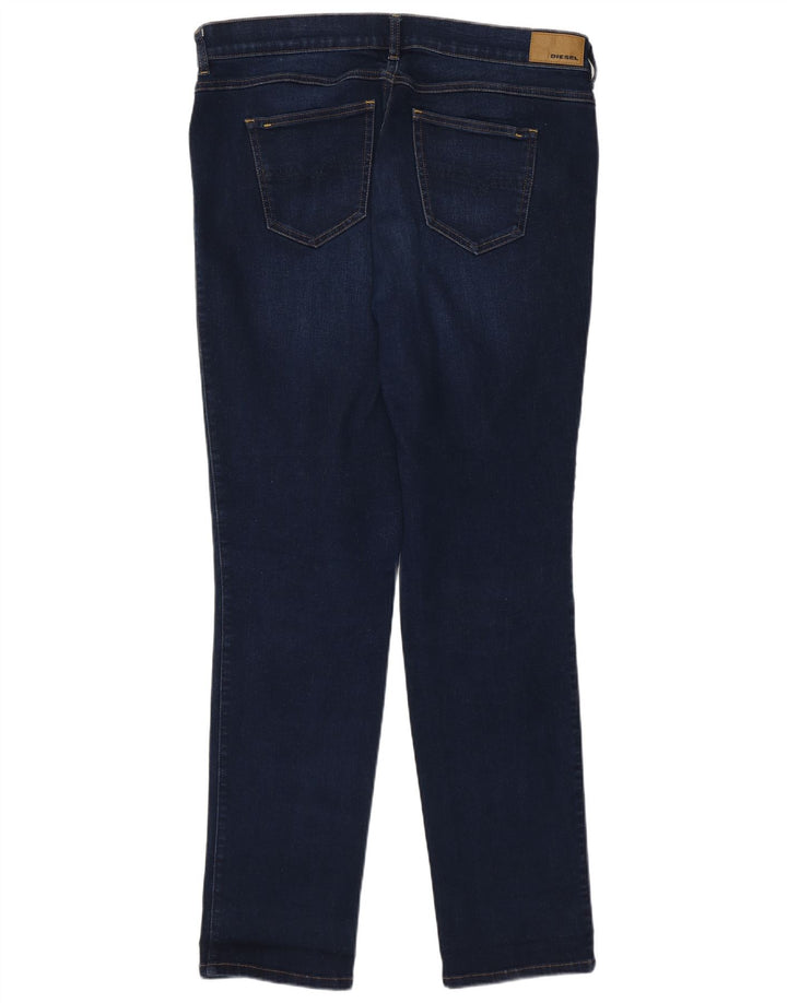 Jeans dritti regolari D-Sandy da donna Diesel W34 L34 cotone blu navy