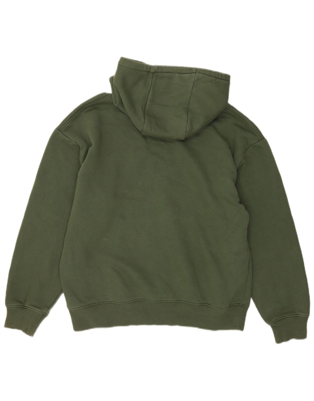 Felpa con cappuccio da uomo Zara grande in cotone verde