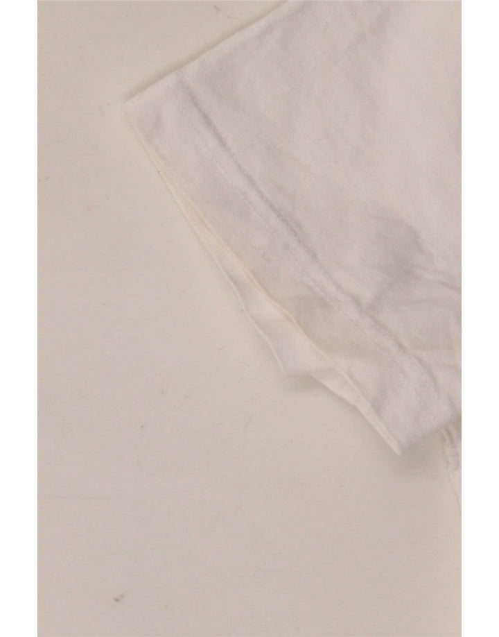 Crew Clothing T-shirt da uomo Top grande in cotone bianco
