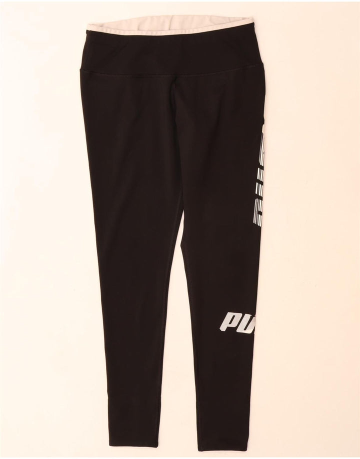 Leggings grafici da donna Puma UK 18 XL poliestere nero