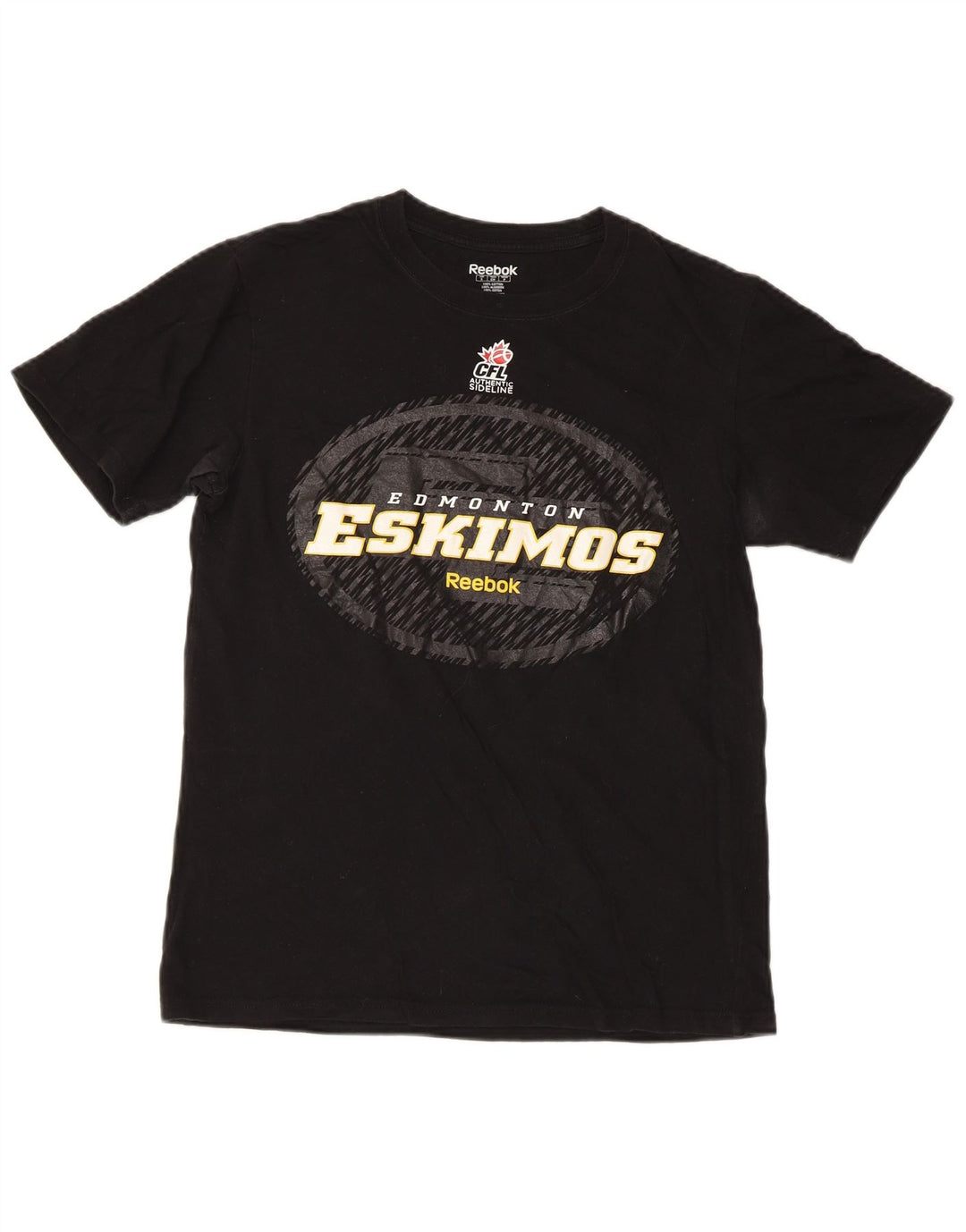 T-shirt grafica regolare da uomo Reebok Top Small in cotone nero