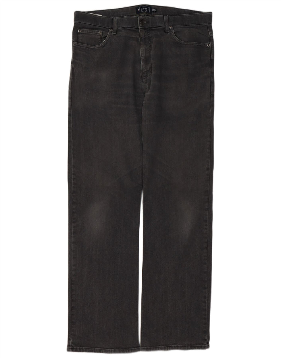 MARKS & SPENCER Jeans dritti da uomo blu Harbour W36 L33 cotone grigio
