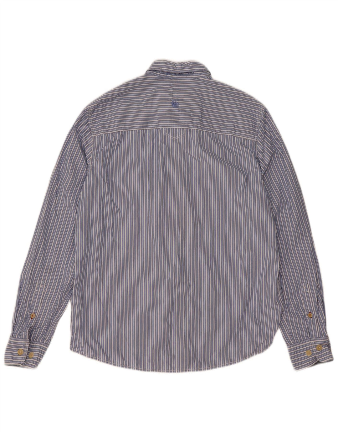 Camicia da uomo Fat Face in cotone a righe blu medio