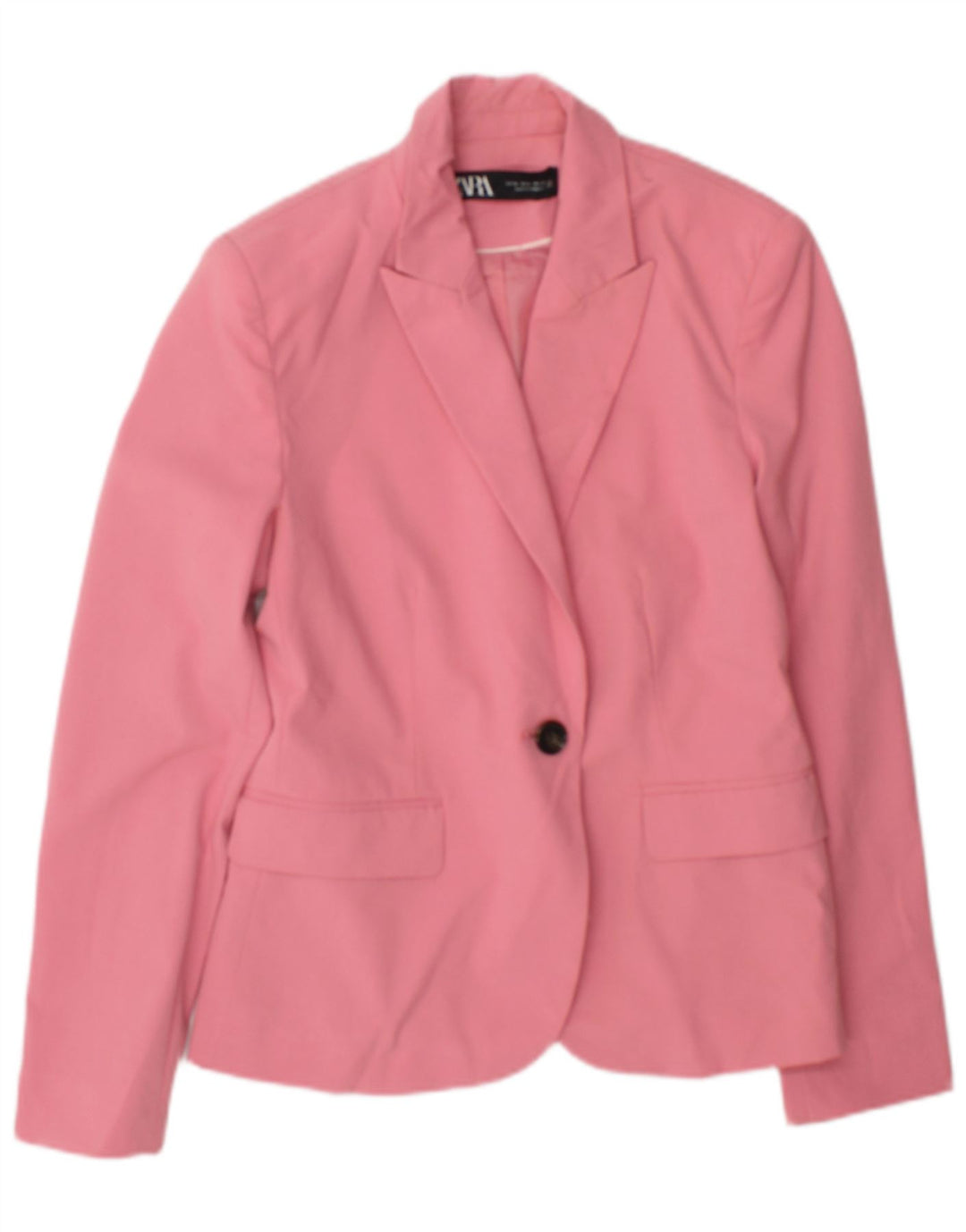 Giacca blazer a 1 bottone da donna Zara EU 38 piccola poliestere rosa