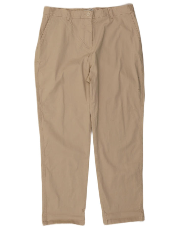 Pantaloni chino affusolati da donna Joules UK 16 Large W34 L29 Cotone beige