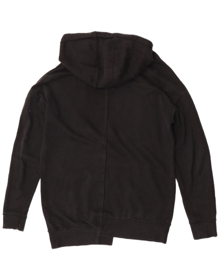Felpa con cappuccio da uomo Zara grande in cotone nero
