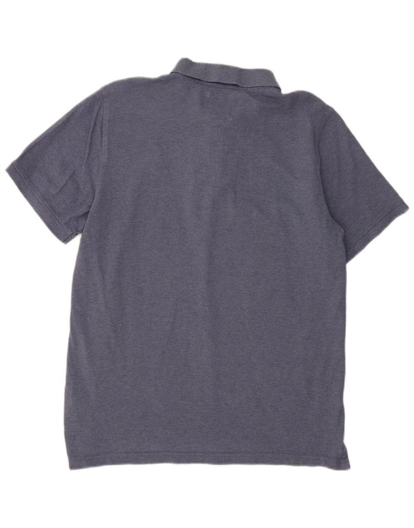 CREW CLOTHING Polo da uomo grande in cotone blu navy