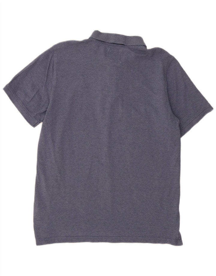 CREW CLOTHING Polo da uomo grande in cotone blu navy